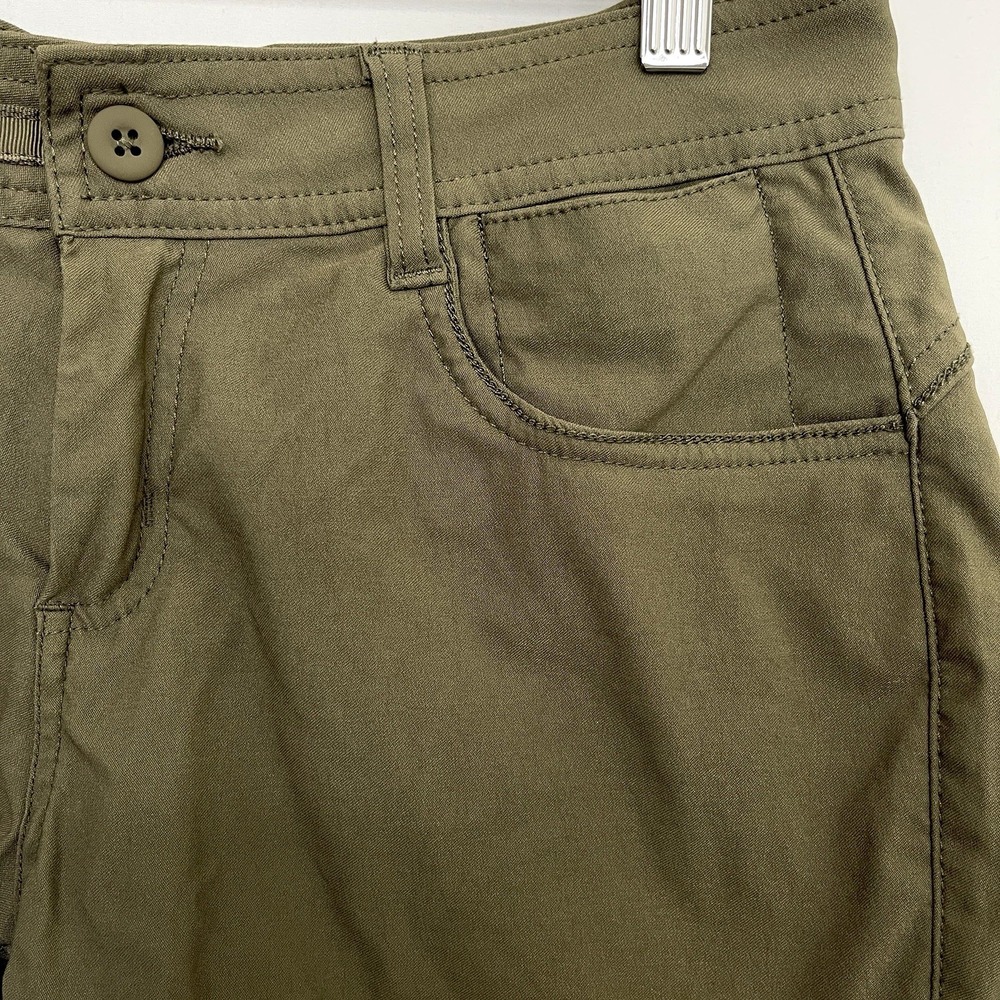 Prana Womens Standard Fit Halle Hike Short Size 2/05 Green Stretch Nylon 1971191 - Picture 3 of 11